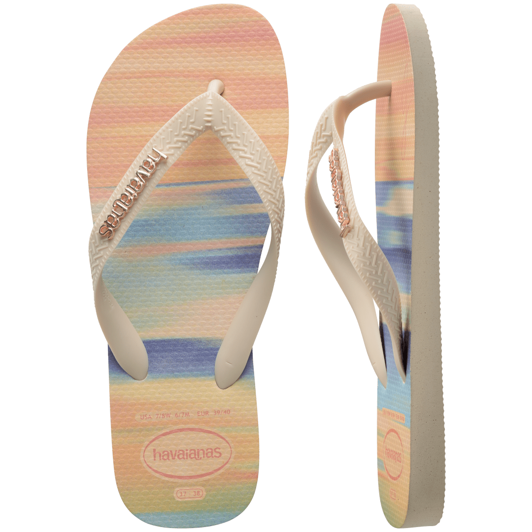 Women's Gigi Hadid Metallic Top Flip Flops