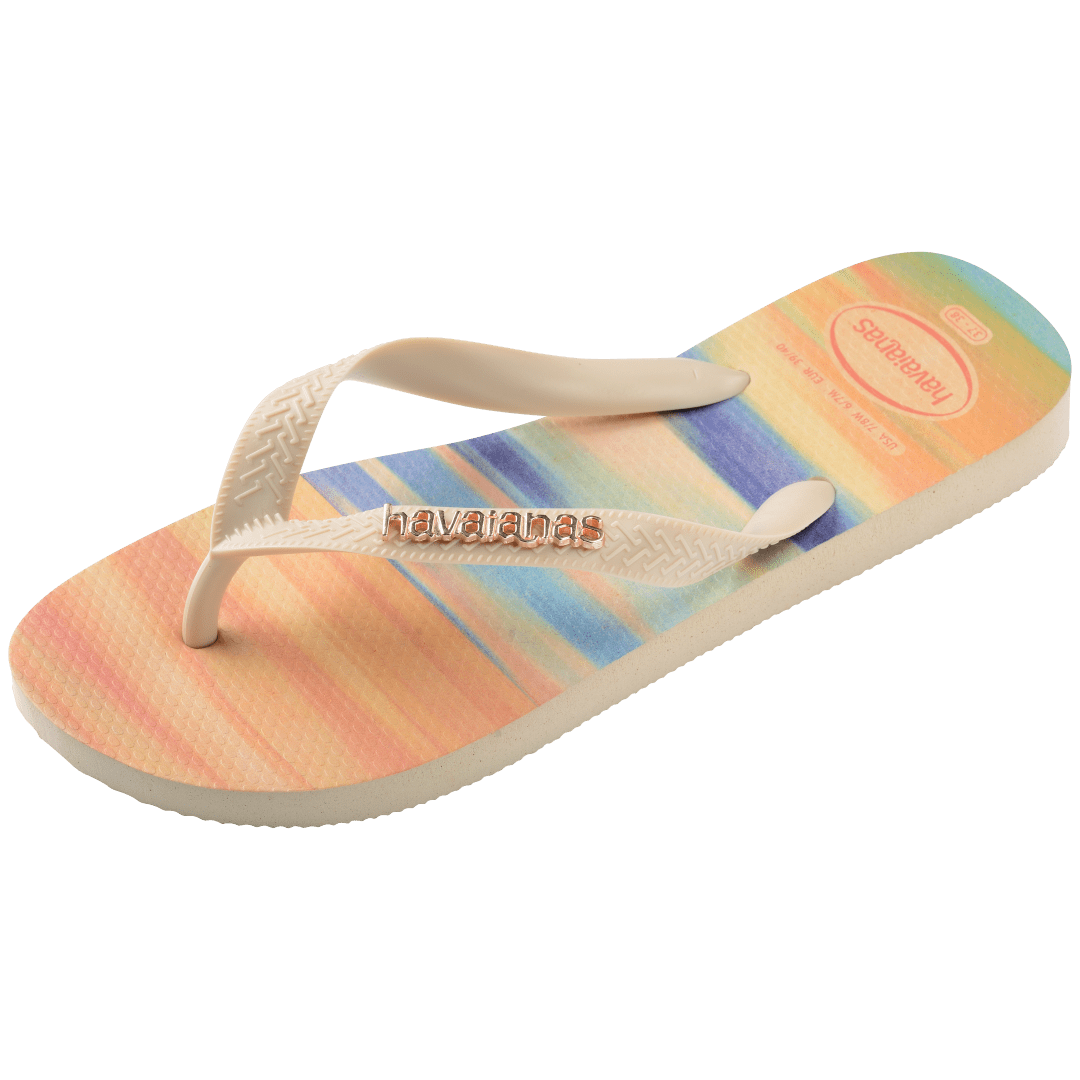 Women's Gigi Hadid Metallic Top Flip Flops