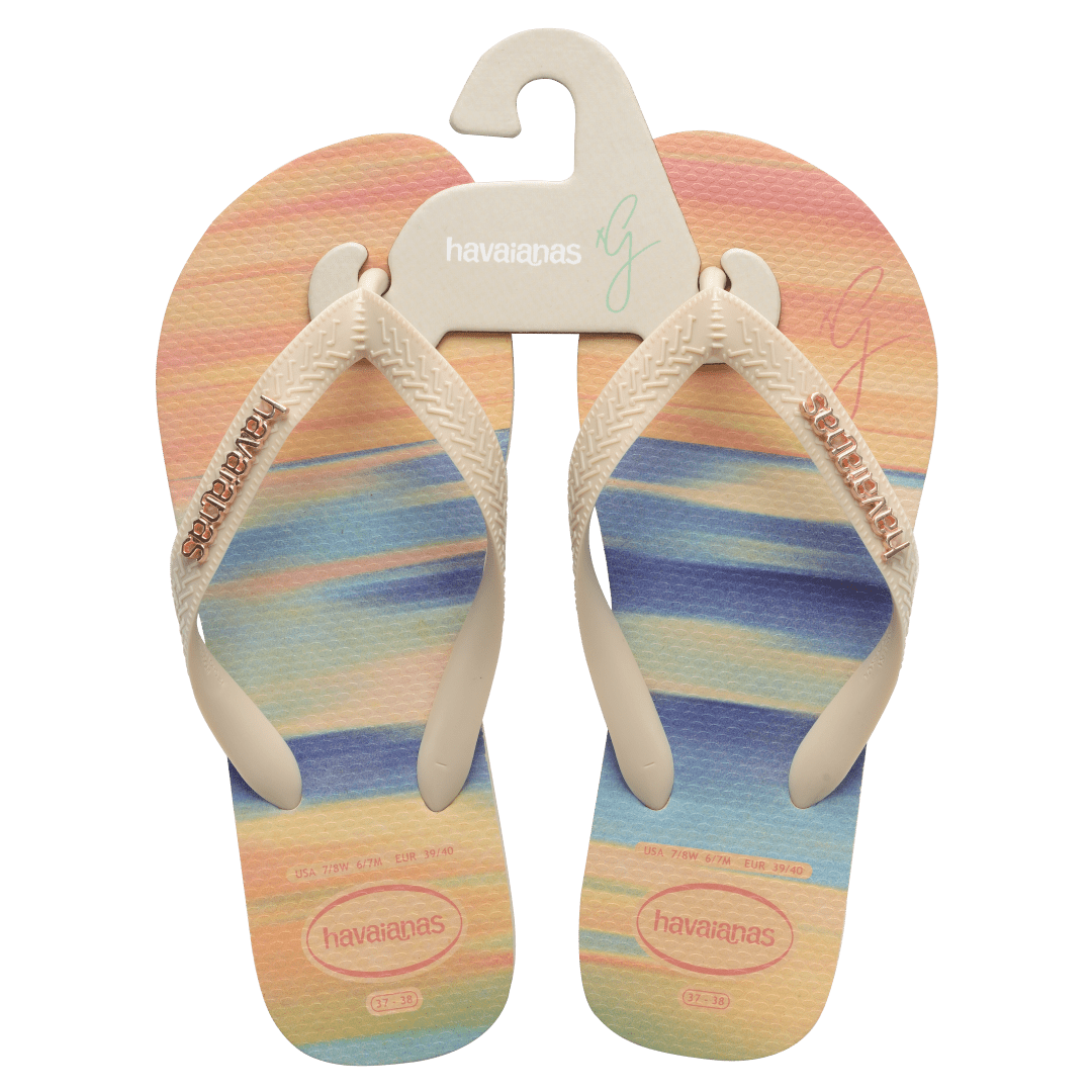 Women's Gigi Hadid Metallic Top Flip Flops