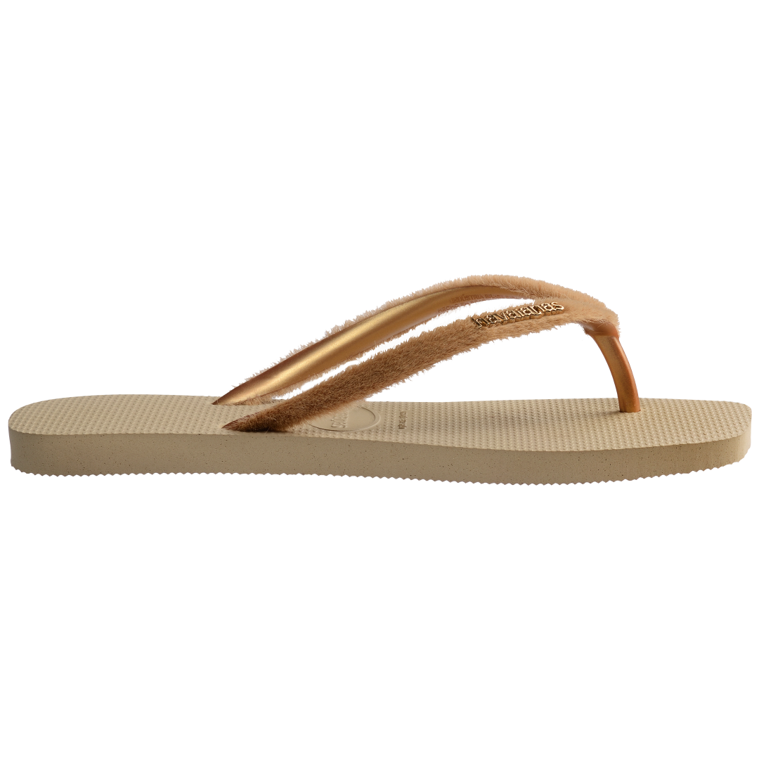 Women's Plush Slim Square Flip Flops