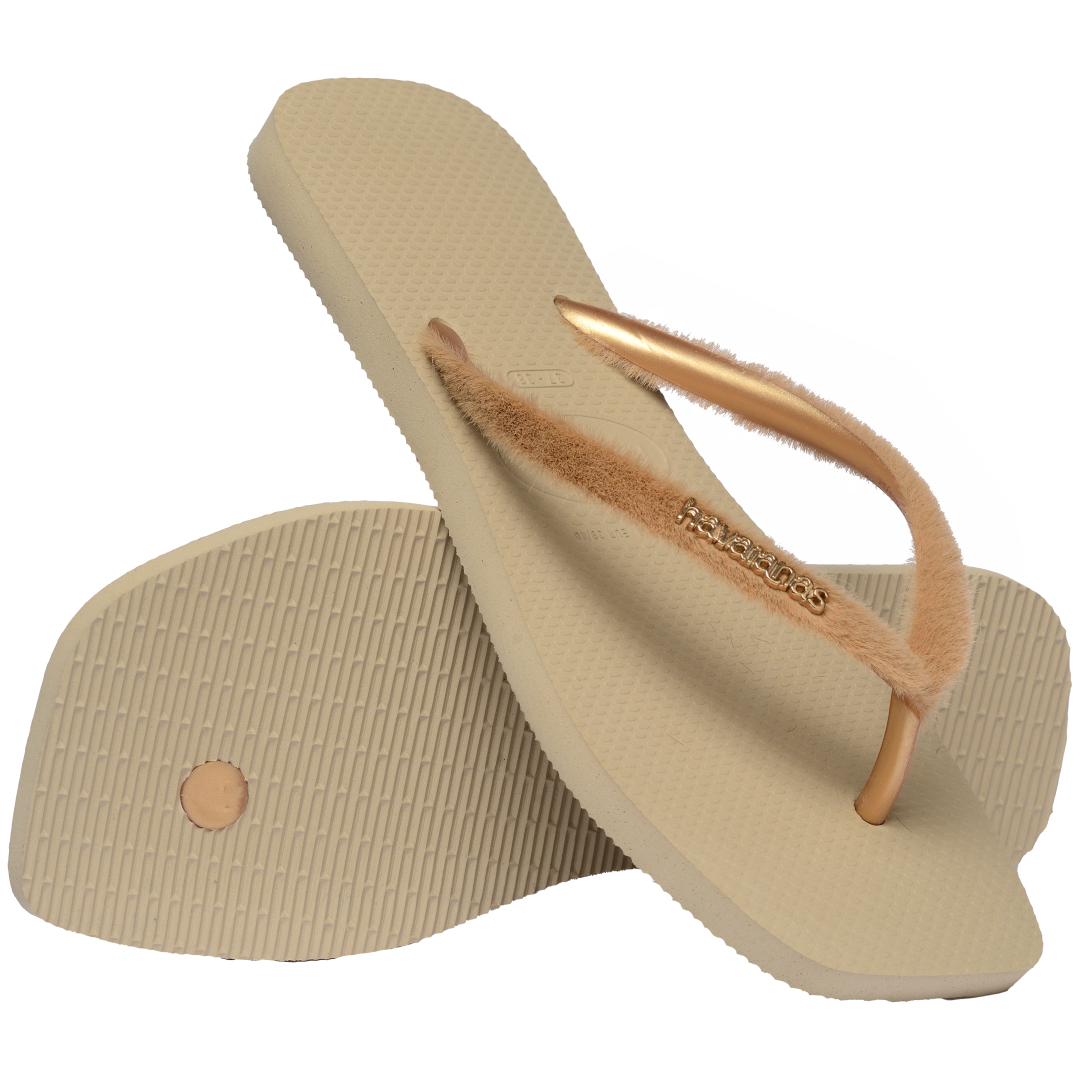 Women's Plush Slim Square Flip Flops