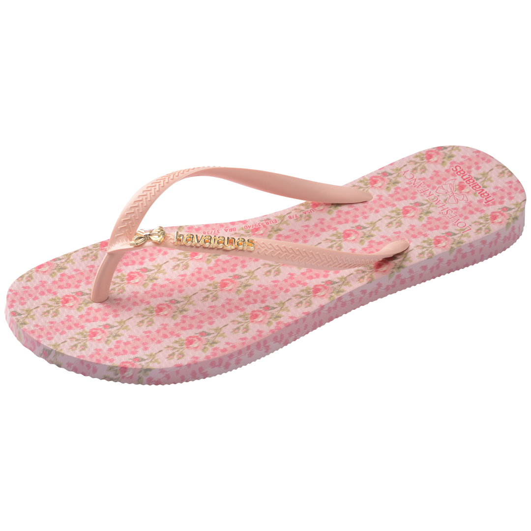 Kids' LoveShackFancy Blooming Heirloom Slim Flip Flops