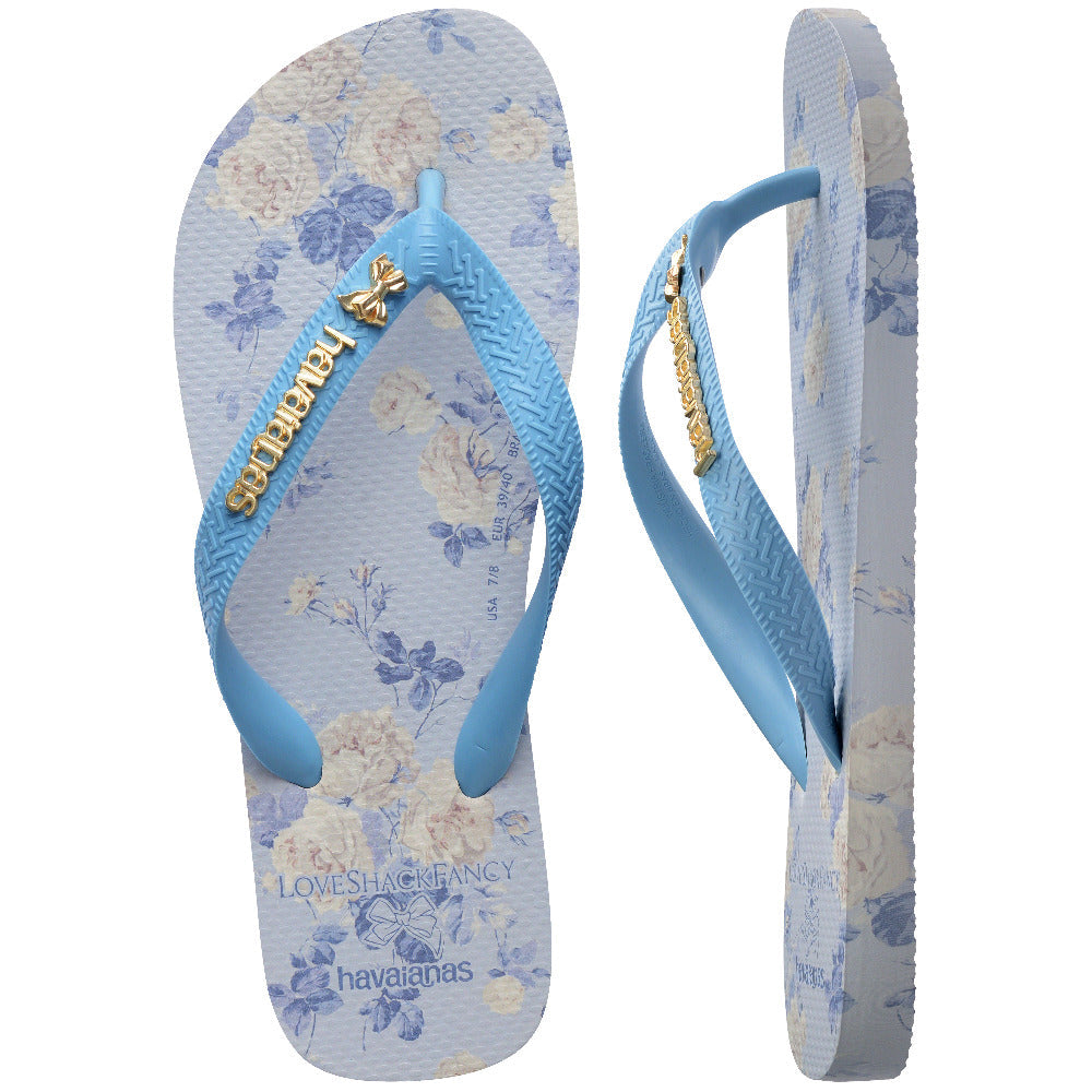 Kids' LoveShackFancy Everblooming Rosettes Top Flip Flops