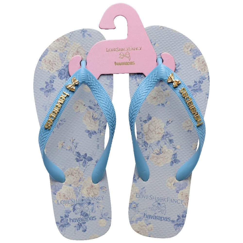 Kids' LoveShackFancy Everblooming Rosettes Top Flip Flops